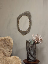Next Libra Interiors Gold Miel Cast Aluminium Large Wall Mirror- Buy online at McGrocer