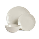 Habitat Ripple stoneware dinner set in cream, imported from the UK