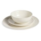 Habitat Ripple stoneware dinner set in cream, imported from the UK