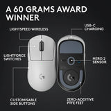 Logitech G PRO X Superlight 2 wireless gaming mouse in white (British brand)