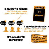 Confident family party board game, UK version