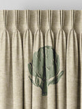 Emily Bond Fern Green Globe curtains (British brand)