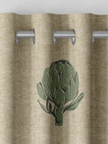 Emily Bond Fern Green Globe curtains (British brand)