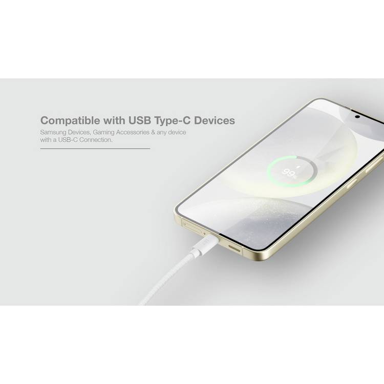 Juice USB C charging cable 2m white - British product