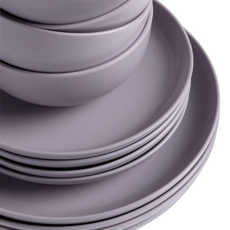 Habitat dinner set lilac 12-piece, UK version