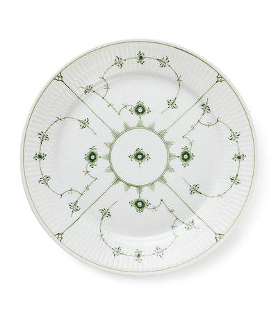 Harrods Royal Copenhagen Green Fluted Plain Porcelain Plate 27cm- Buy online at McGrocer