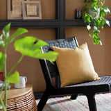 Habitat basket weave cushion cover mustard 43x43cm - British product