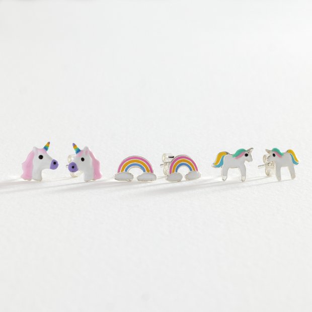 Revere kids sterling silver stud earrings set - British product