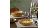 Argos Habitat Matte Glaze 4 Piece Stoneware Pasta Bowls - Mustard- Buy online at McGrocer