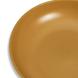 Habitat matte glaze stoneware pasta bowls mustard set (British brand)