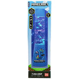 Microsoft Minecraft glitter flow lamp Blue & Clear 33cm (British brand)
