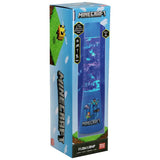 Microsoft Minecraft glitter flow lamp Blue & Clear 33cm (British brand)