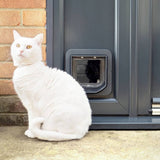 Sureflap microchip cat flap grey and white (British brand)