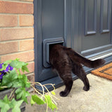 Sureflap microchip cat flap grey and white (British brand)