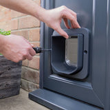 Sureflap microchip cat flap grey and white (British brand)