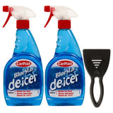CarPlan Trigger De-Icer twin pack with scraper, imported from the UK
