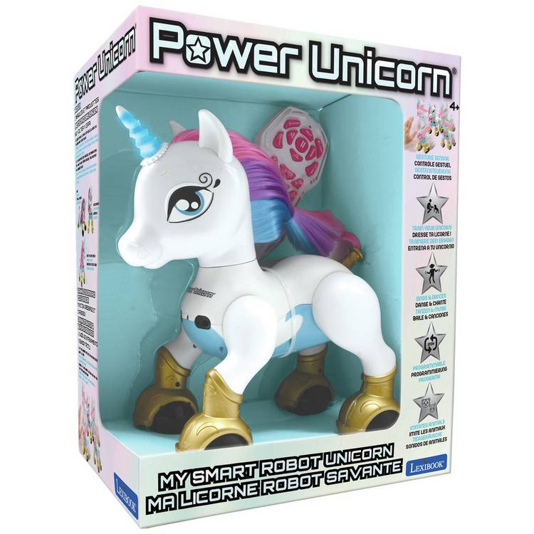 Lexibook Power Unicorn interactive robot toy for kids, UK version