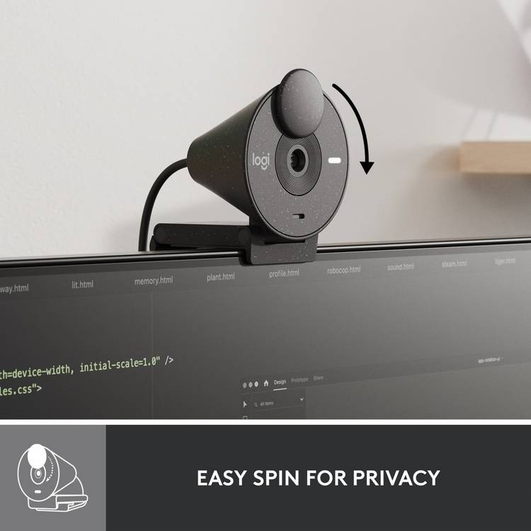 Logitech Brio 300 webcam 1080p (British brand)