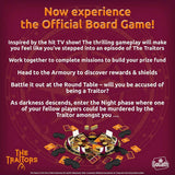 Goliath Games Traitors board game box, imported from the UK