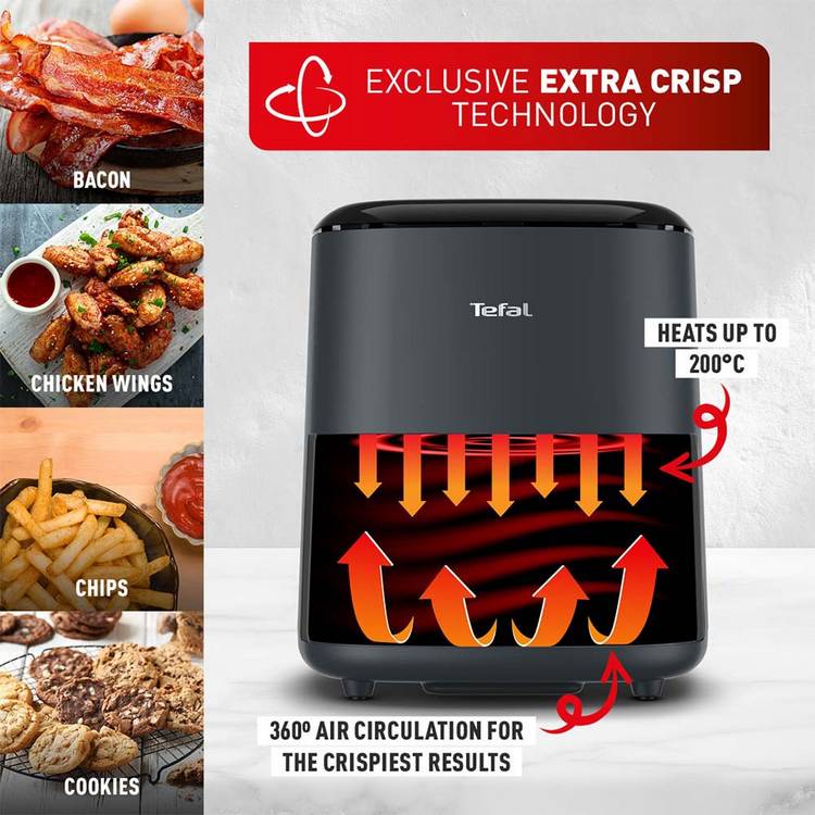 Tefal Easy Fry Max 5L grey air fryer - British product