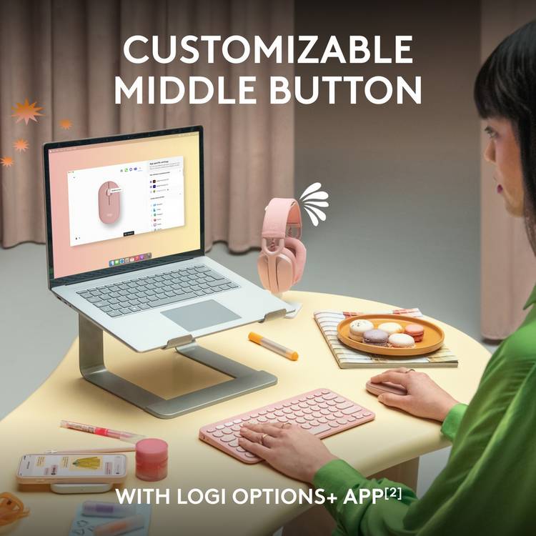 Logitech Pebble 2 M350S wireless mouse (British brand)