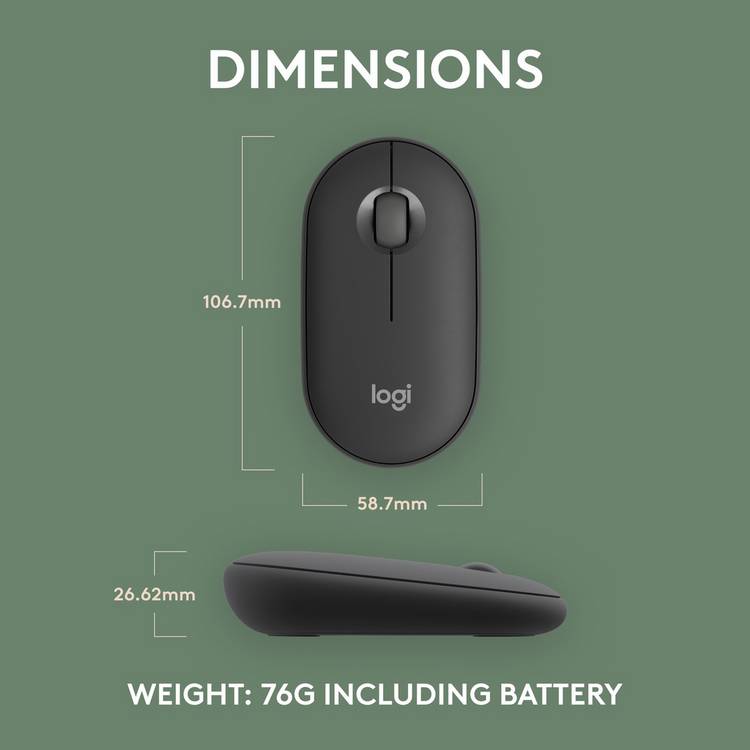 Logitech Pebble 2 M350S wireless mouse (British brand)