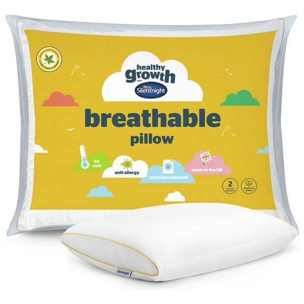 Silentnight Healthy Growth breathable pillow, imported from the UK
