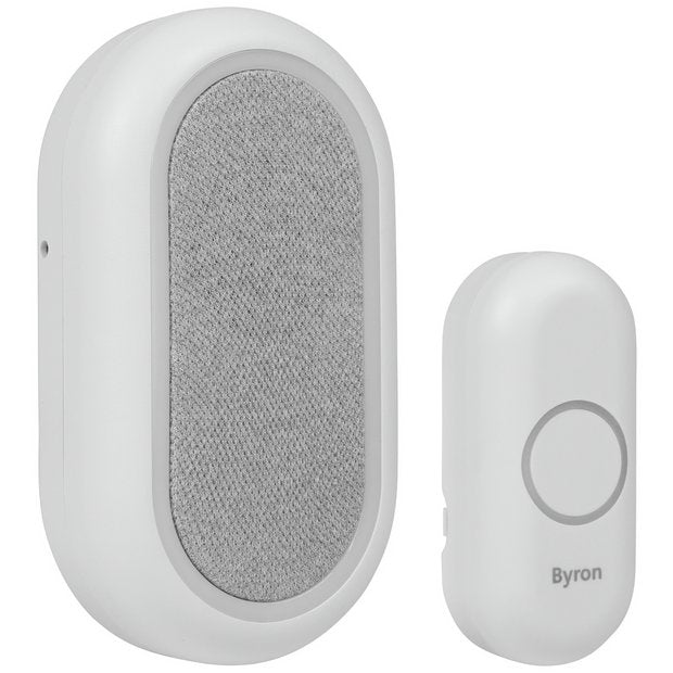 Byron wireless plug-in doorbell white, UK version