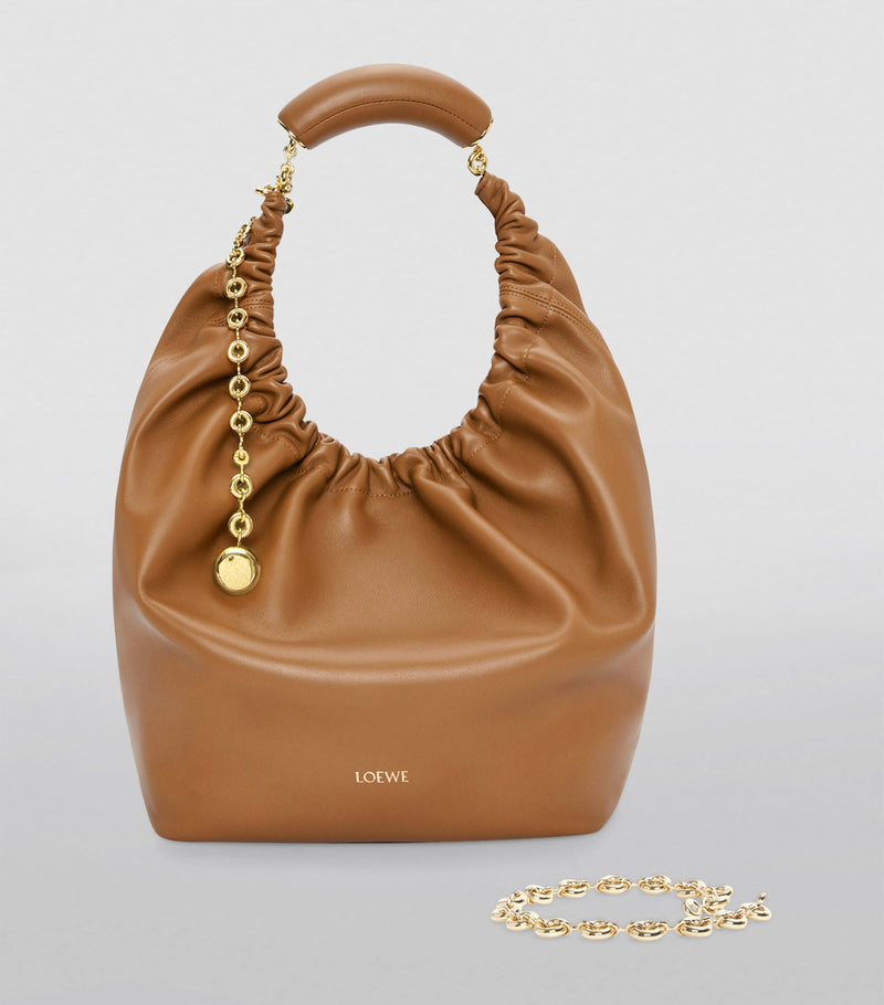 LOEWE Squeeze top-handle nappa lambskin bag - British product