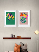Next East End Prints Set of 2 Green Lily Wall Art Prints by Garima Dahwan- Buy online at McGrocer