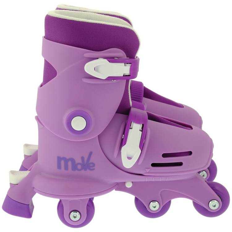MoVe 2-in-1 adjustable junior skates purple, imported from the UK