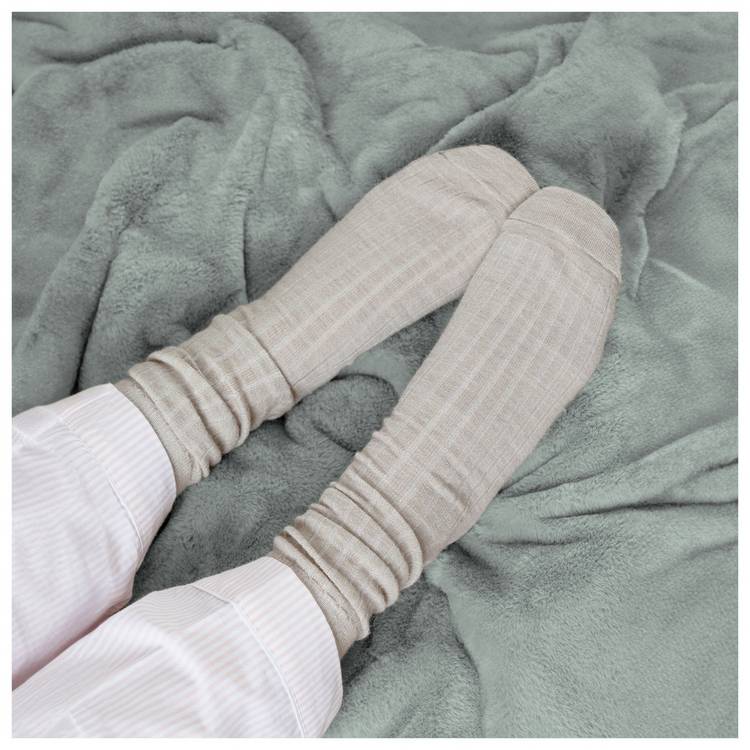 Slumberdown heated throw blanket Pistachio 130x160cm - British product
