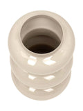 Libra Interiors cream ovolo enamel iron medium vase (British brand)