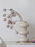 Libra Interiors cream ovolo enamel iron medium vase (British brand)