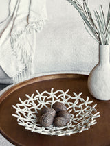 Next Libra Interiors Beige Seaside Starfish Stonewash Shallow Bowl- Buy online at McGrocer