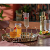 Habitat gold tone steel tray with handles, UK version