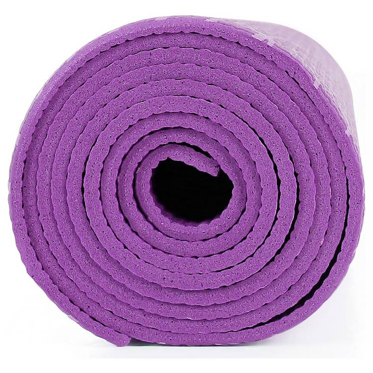 Opti PVC yoga mat 6mm purple, imported from the UK