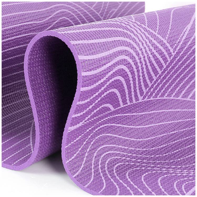 Opti PVC yoga mat 6mm purple, imported from the UK