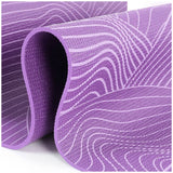 Opti PVC yoga mat 6mm purple, imported from the UK