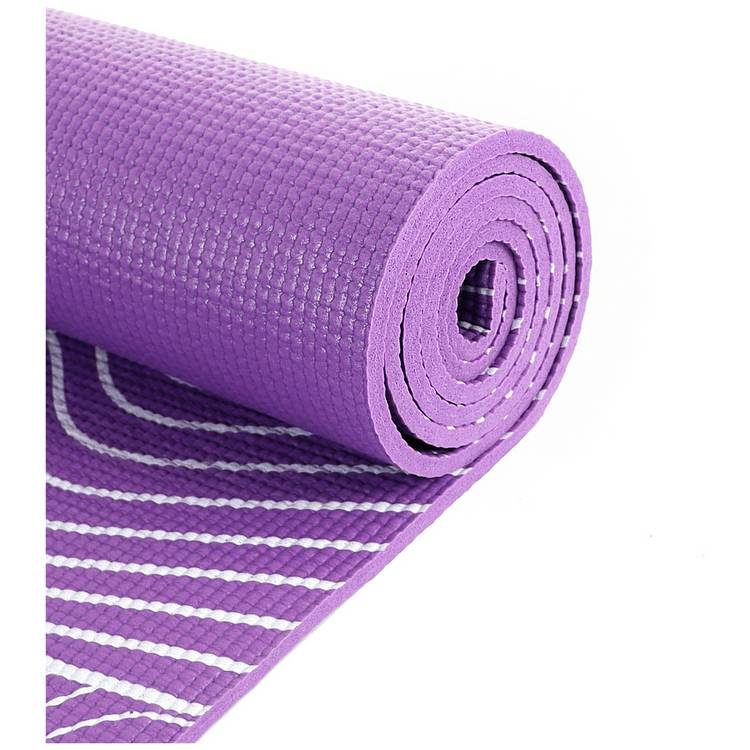 Opti PVC yoga mat 6mm purple, imported from the UK