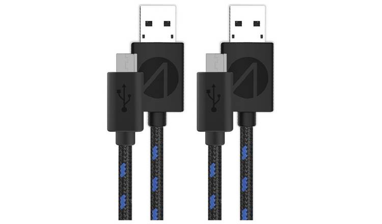 STEALTH PS4 twin charge cables 3m - British product