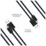 STEALTH PS4 twin charge cables 3m - British product