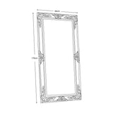 Gallery Hampshire leaner mirror silver frame 84x170cm (British brand)