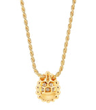 Boucheron yellow gold diamond serpent pendant necklace (British brand)
