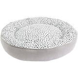 Doughnut Dog Bed Spotty Dot Print Large (British brand)