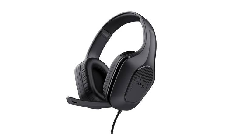 GXTrust Zirox black over-ear gaming headset (British brand)