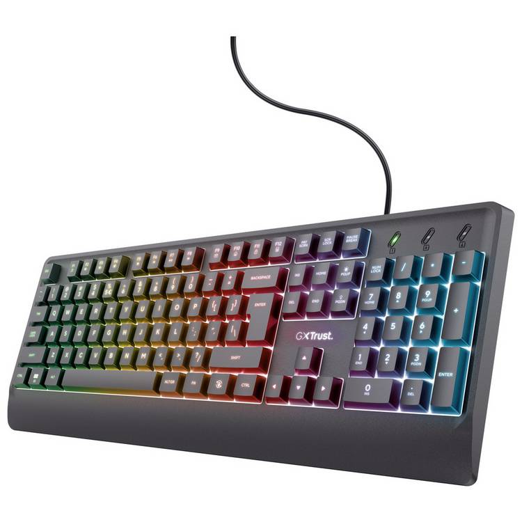 GXTrust Quadrox 4-in-1 gaming bundle with keyboard mouse headset mat - British product