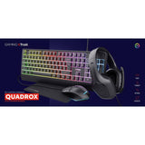 GXTrust Quadrox 4-in-1 gaming bundle with keyboard mouse headset mat - British product