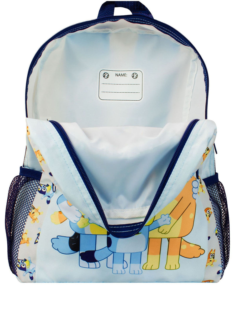 Character Bluey backpack with Bluey and Bingo print - British product