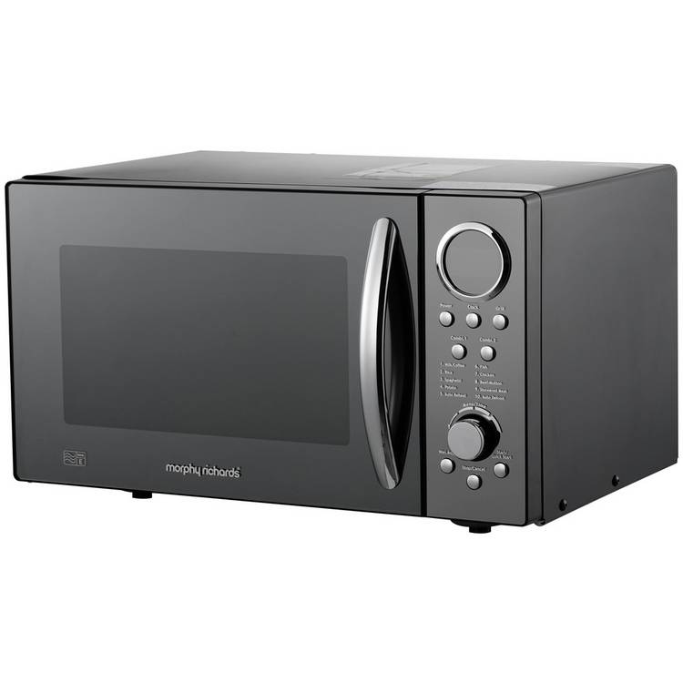 Morphy Richards 900W grill microwave black, UK version